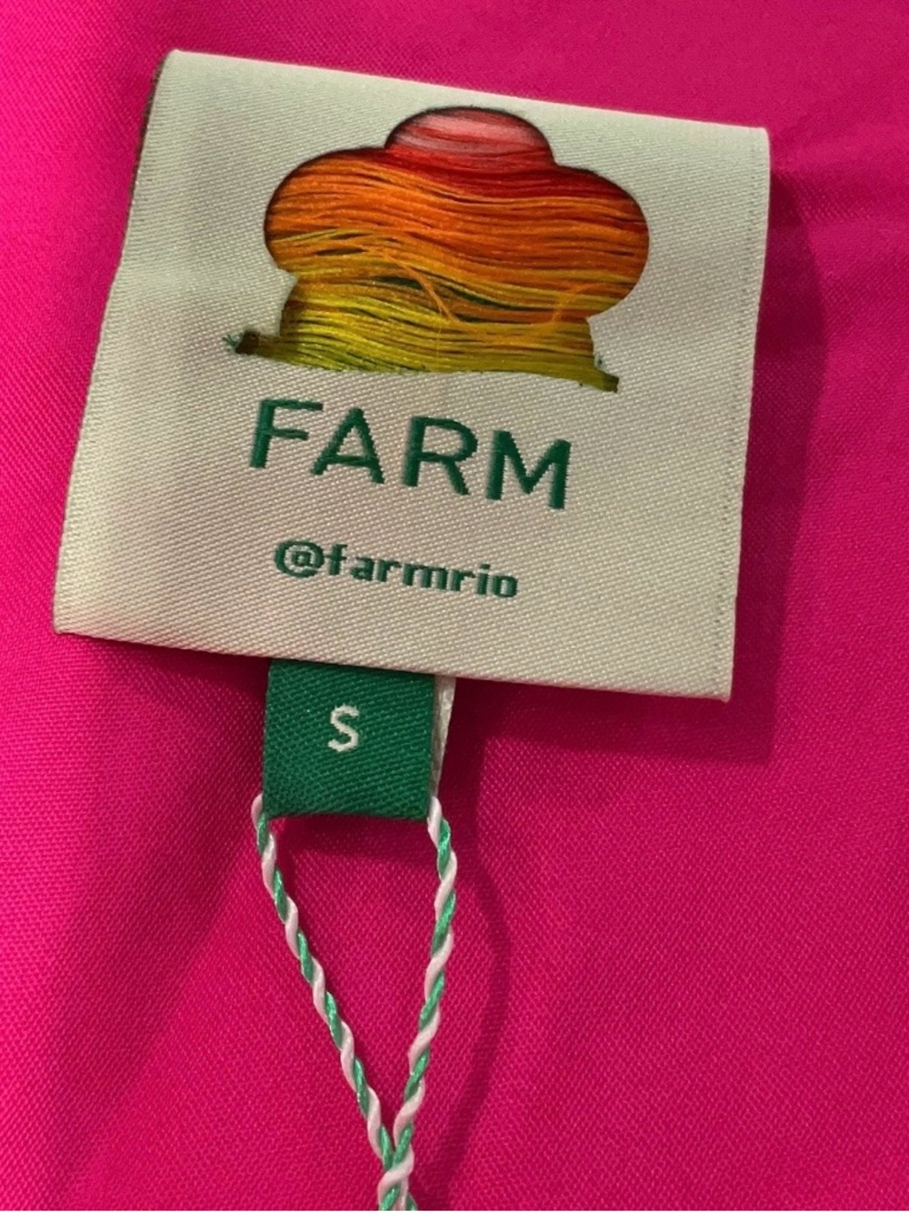 NWT Farm Rio Hot Pink Cutout Midi Dress - Sz Small 🩷 - Picture 9 of 10